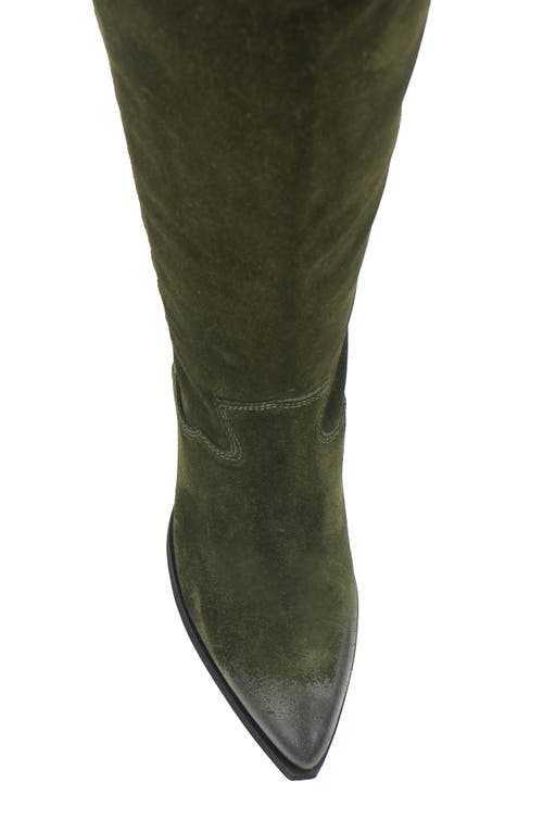 Zigi Valezka Knee High Boot In Green