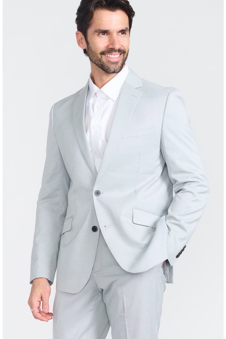 Tic Weave Suit, Alternate, color, BLUE