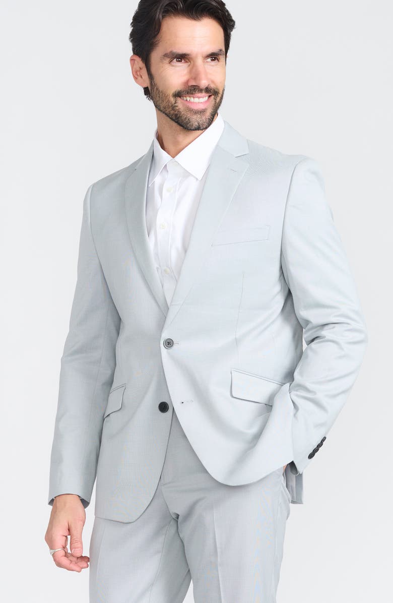 SAVILE ROW CO Tic Weave Suit, Alternate, color, Blue