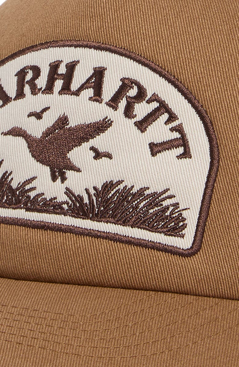 Carhartt Work In Progress Take Off Trucker Hat, Alternate, color, Stone