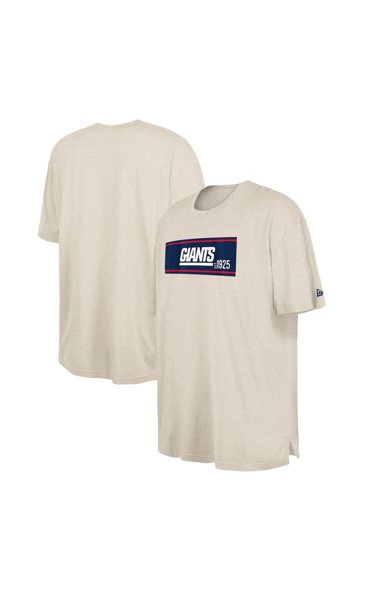 New Era Men's New Era Cream New York Giants Third Down Big & Tall Historic T-Shirt, Main, color, Cream