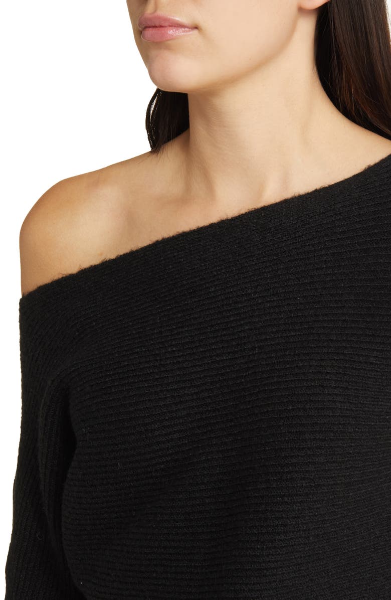 Treasure & Bond Rib Boat Neck Sweater, Alternate, color, 