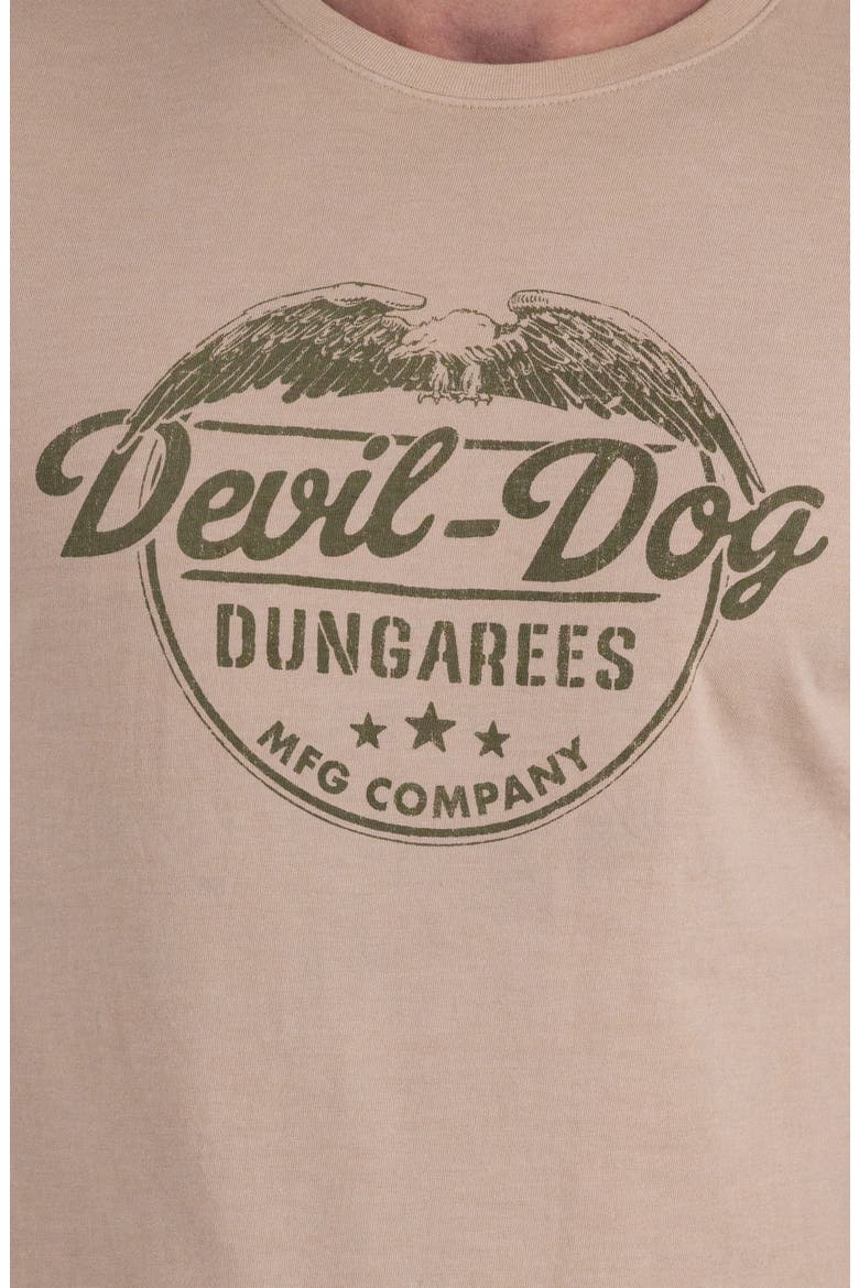 Cotton Blend Graphic T-Shirt, Alternate, color, HEATHER TAN