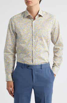 Laurendeau Floral Cotton Button-Up Shirt