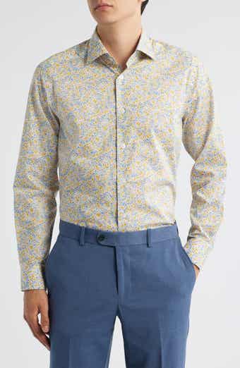Laurendeau Floral Cotton Button-Up Shirt