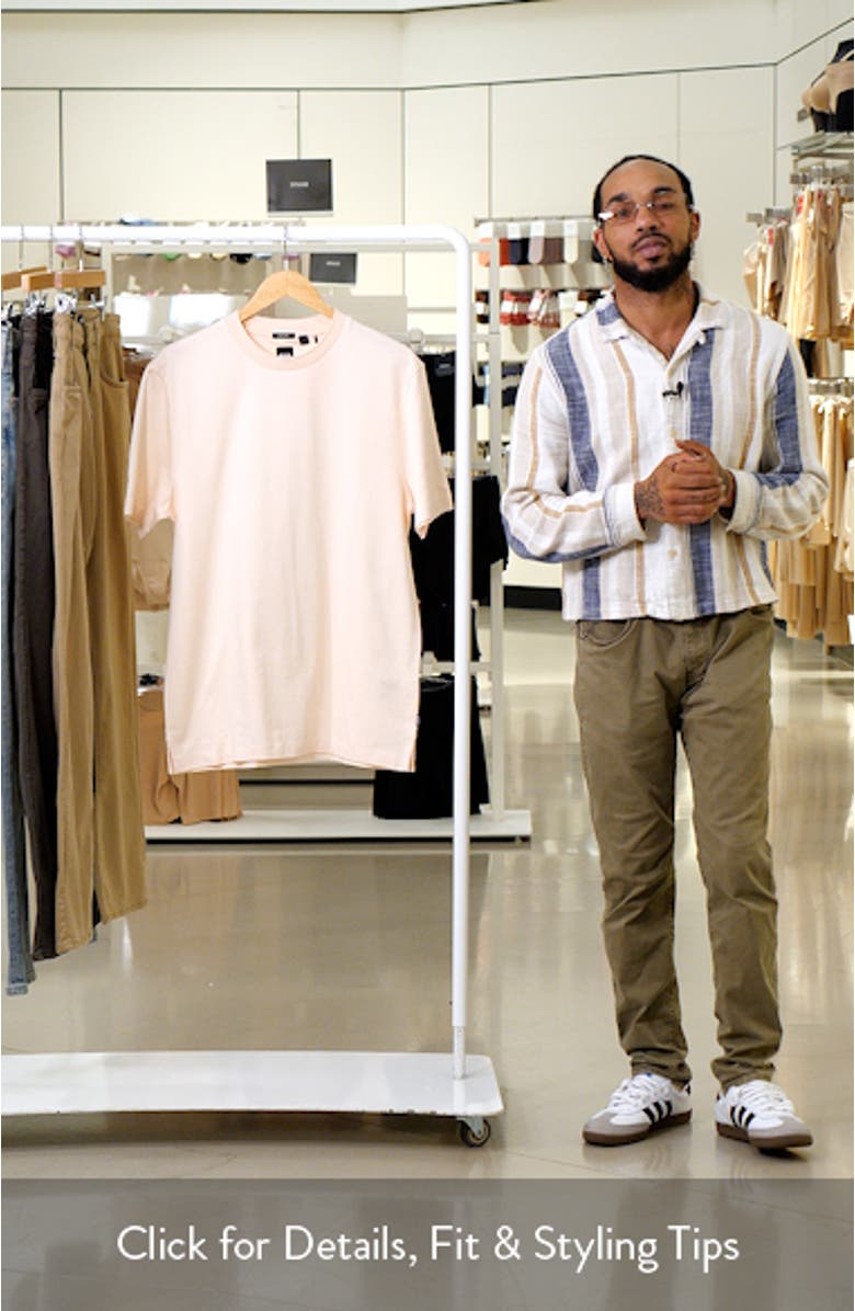 Thompson Pinstripe Cotton T-Shirt, sales video thumbnail