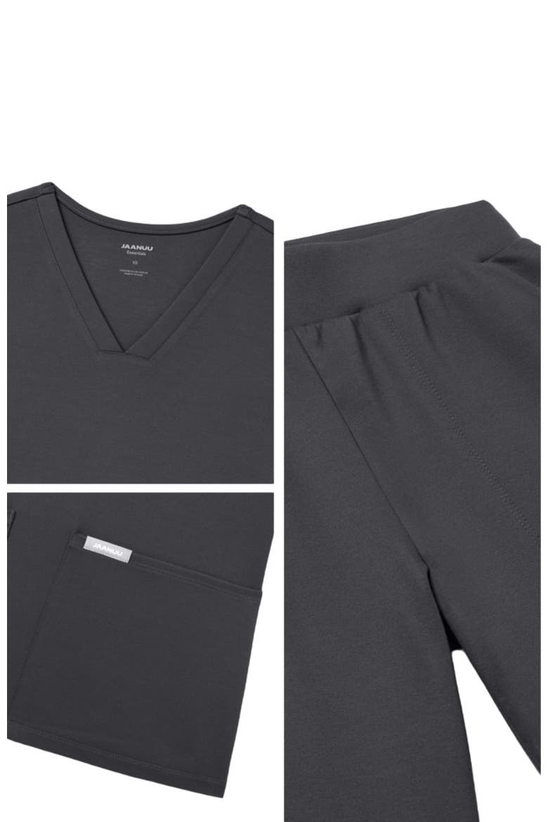 UltraLAST Essential Performance Women's 6-Pocket Scrub Set, Alternate, color, Pewter