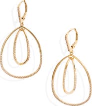 Nordstrom Pavé Inset Oval Orbital Earrings