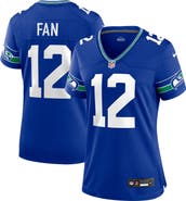 Nike Women's Nike 12s Royal Seattle Seahawks Player Jersey