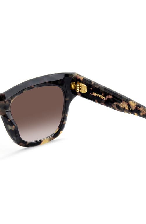 Carrera Eyewear 53mm Gradient Square Sunglasses In Havana/brown