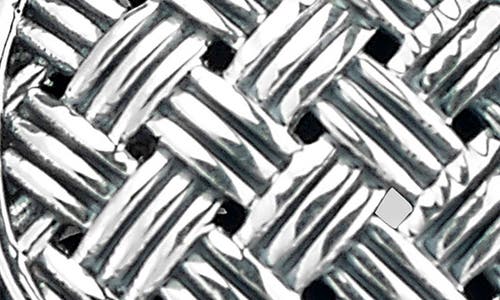 Samuel B. Silver Woven Pendant In Silver