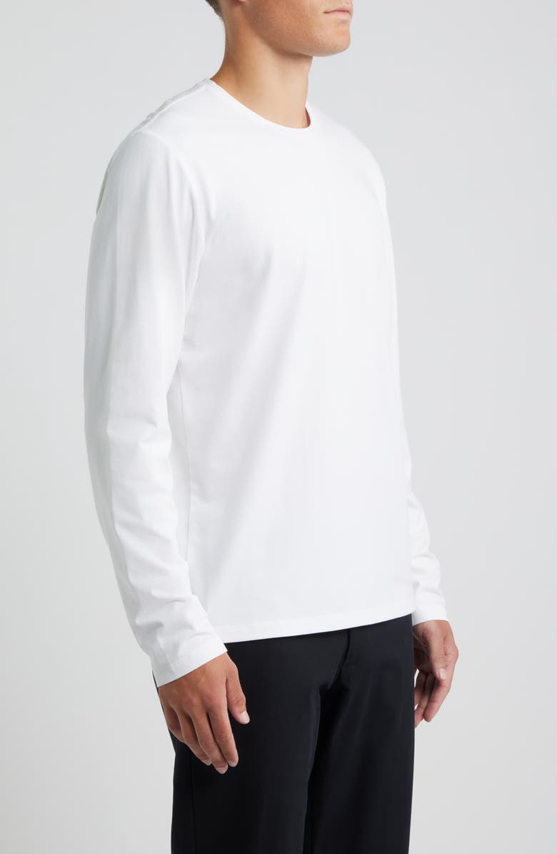 Open Edit Long Sleeve Cotton T-Shirt, Alternate, color, White