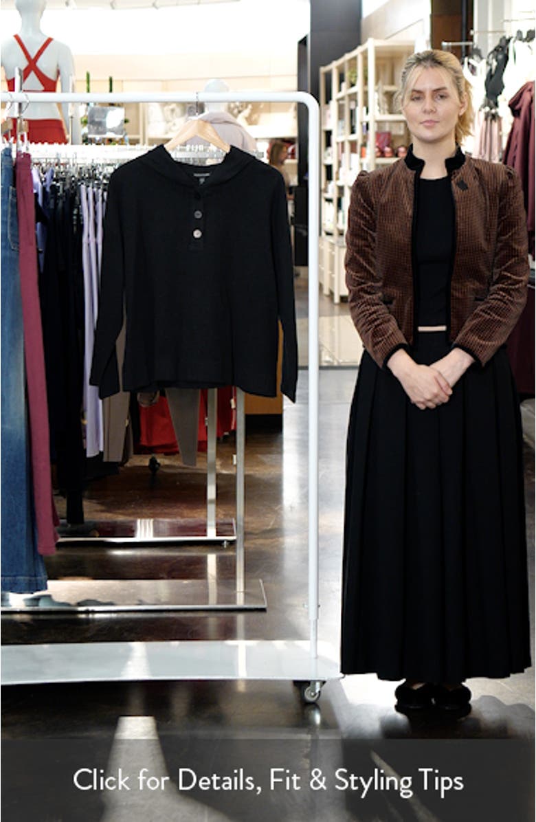 Hooded Cotton Blend Thermal Knit Top, sales video thumbnail