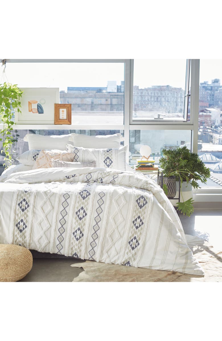 Peri Home Geo Stripe Chenille Tufted Comforter & Shams Set, Alternate, color,