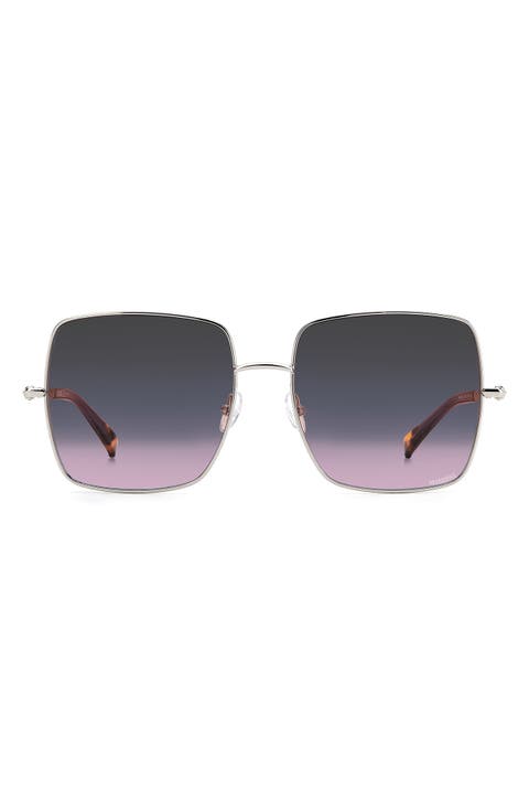 58mm Square Oversize Sunglasses