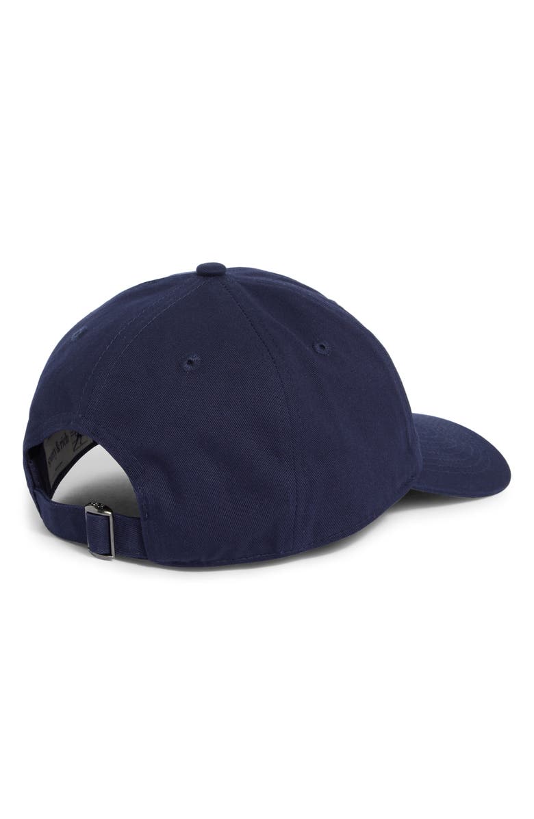 Sporty & Rich New York Tennis Club Cotton Twill Baseball Cap, Alternate, color, Dark Navy