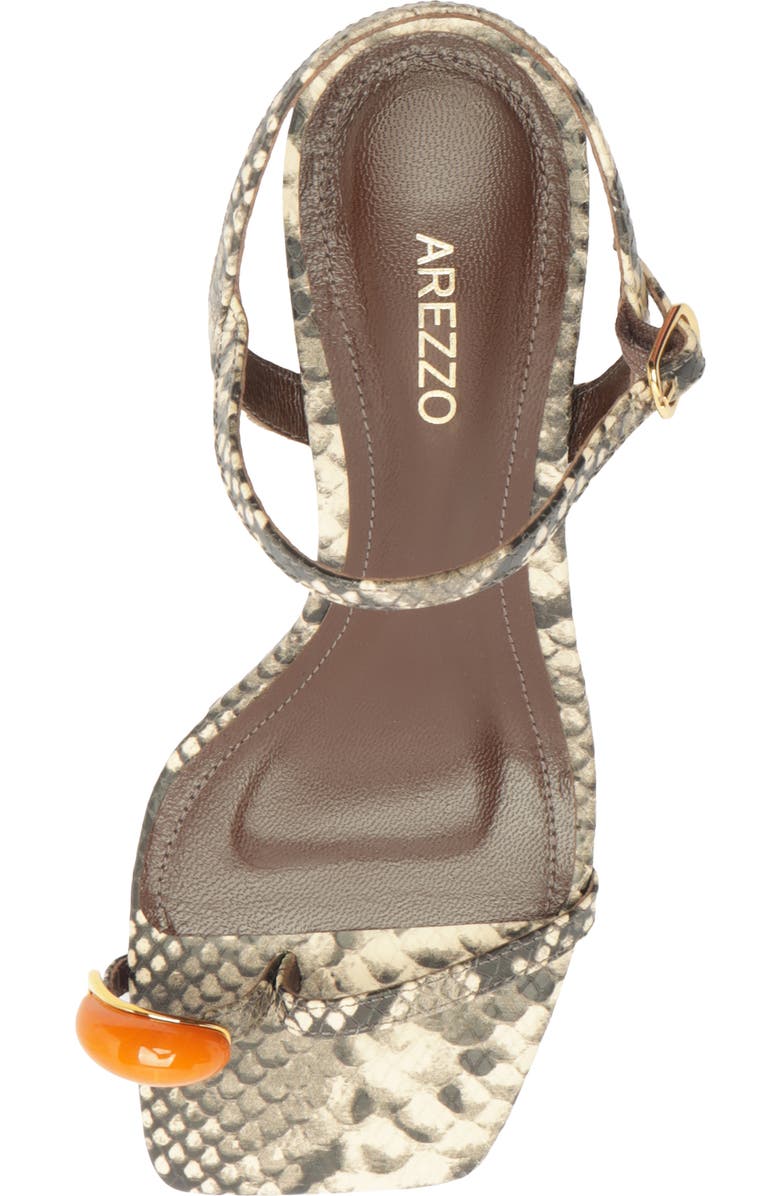 Arezzo Sofia Ankle Strap Sandal, Alternate, color, Osso