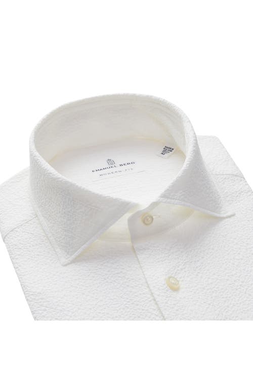 Emanuel Berg Textured Sartorial Stretch Cotton Dress Shirt