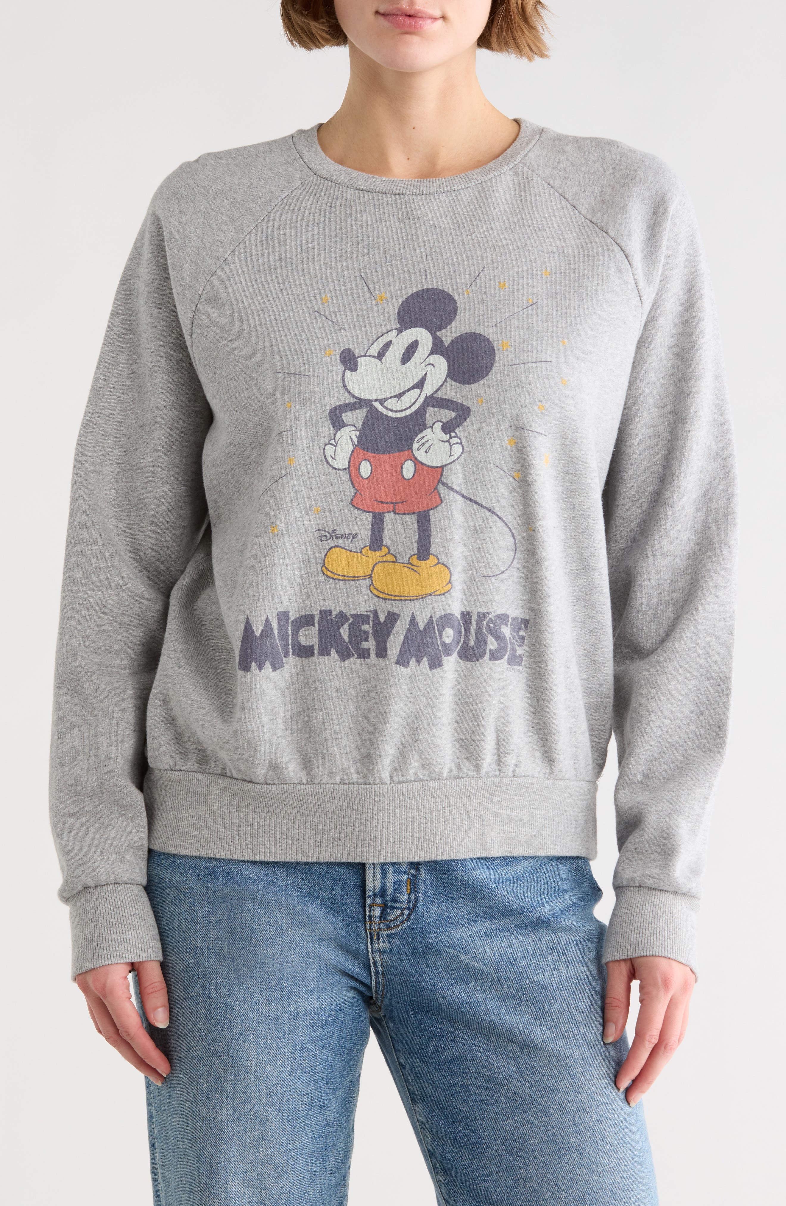 Junk Food Mickey Mouse Vintage Pullover Sweater