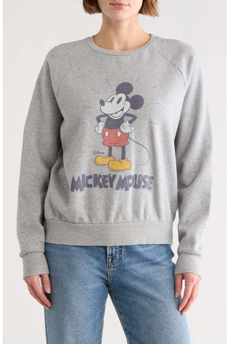 Mickey Mouse Vintage Pullover Sweater, Main, color, HEATHER GREY