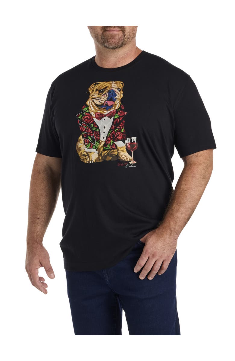Robert Graham DXL Big & Tall Great Graham T-Shirt, Main, color, Black