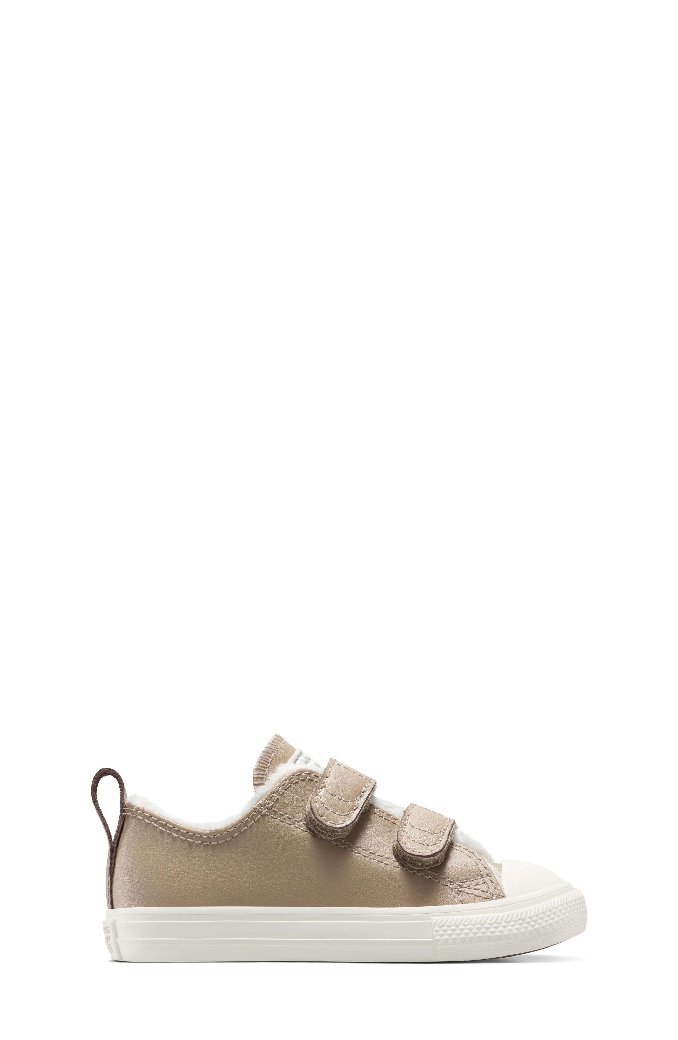 Converse Kids
 Chuck Taylor<sup
®</sup
 All Star Fuzzy Trim Sneaker, Alternate, color, Vintage Cargo/ Egret/ Egret