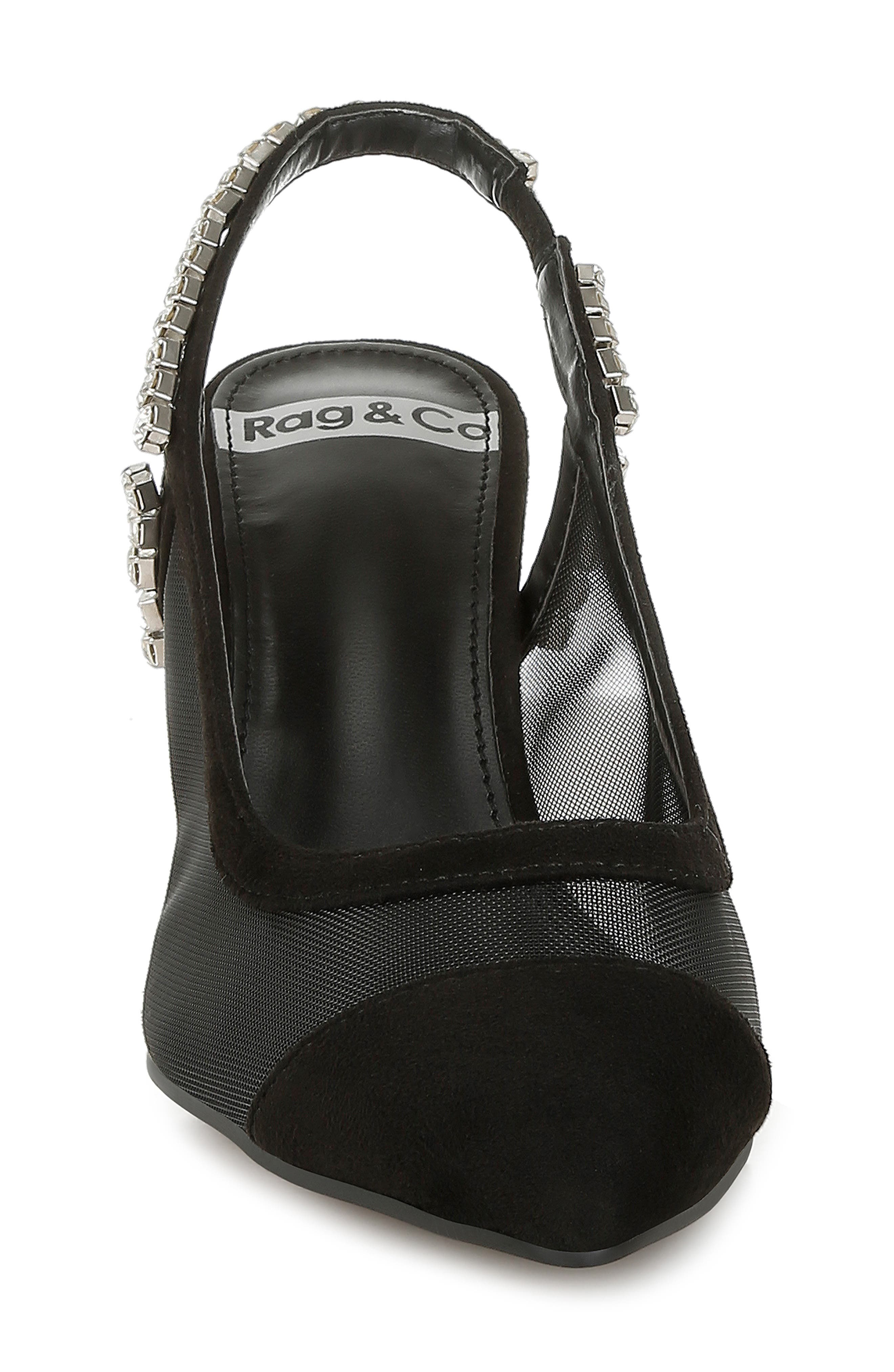 Rag & Co Yaga Slingback Pump, Alternate, color, Black