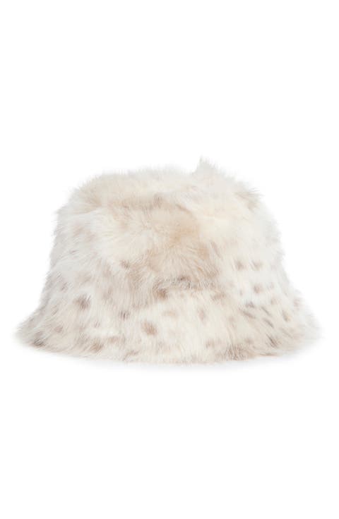 Plush Faux Fur Bucket Hat