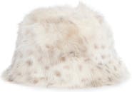 La Fiorentina Plush Faux Fur Bucket Hat