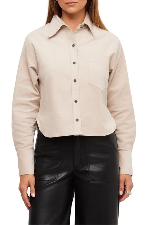 Casi Corduroy Button-Up Shirt
