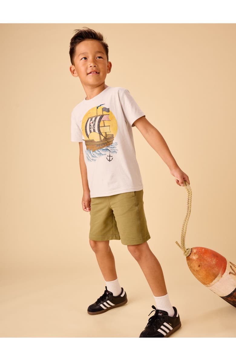 Tea Collection Cool Side Sport Shorts, Alternate, color, Lizard