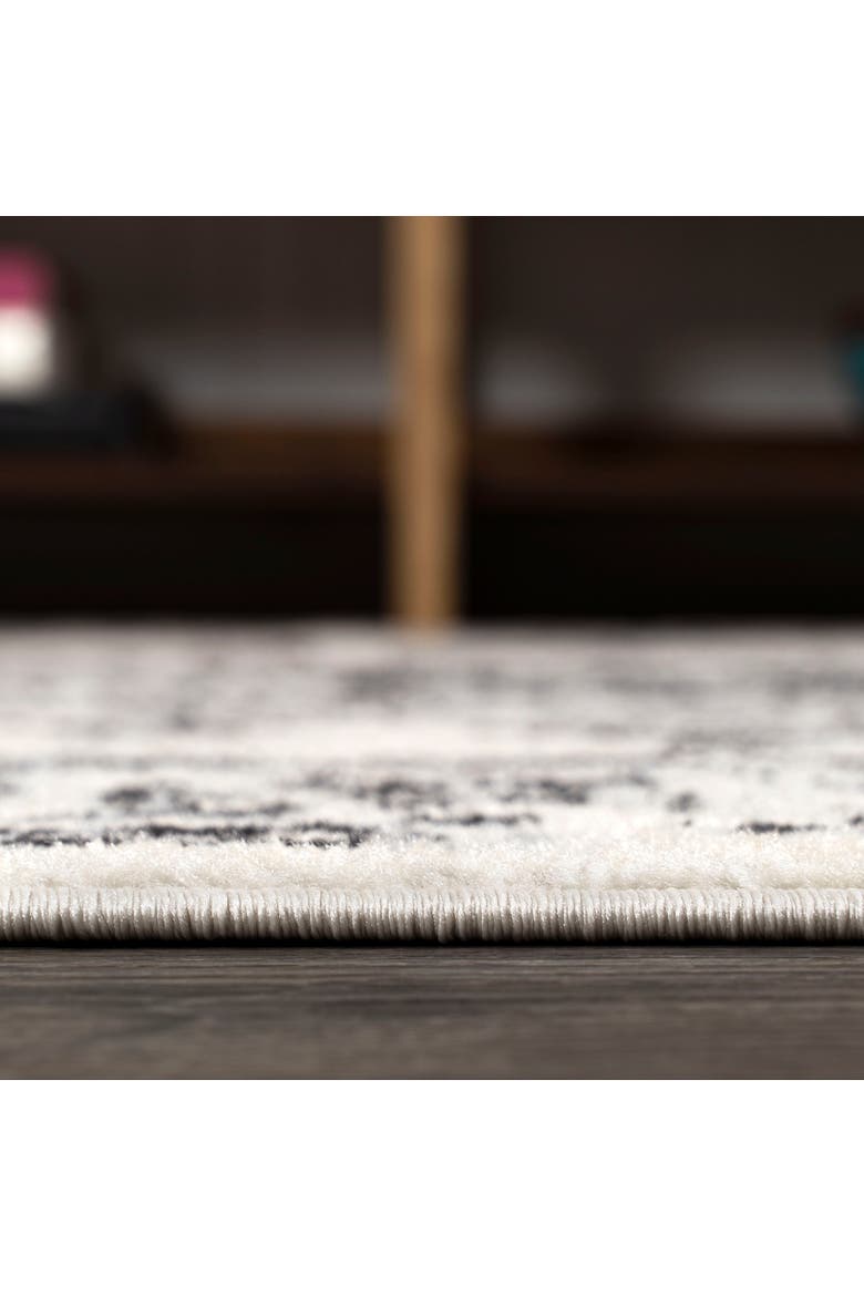 Inigo Cottage Medallion Area Rug, Alternate, color, Dark Gray/Cream