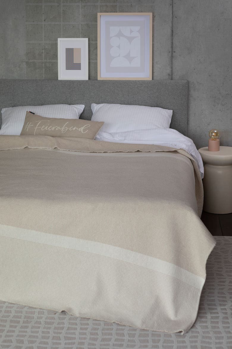 Luca Structure Bedspread, Alternate, color, Ecru