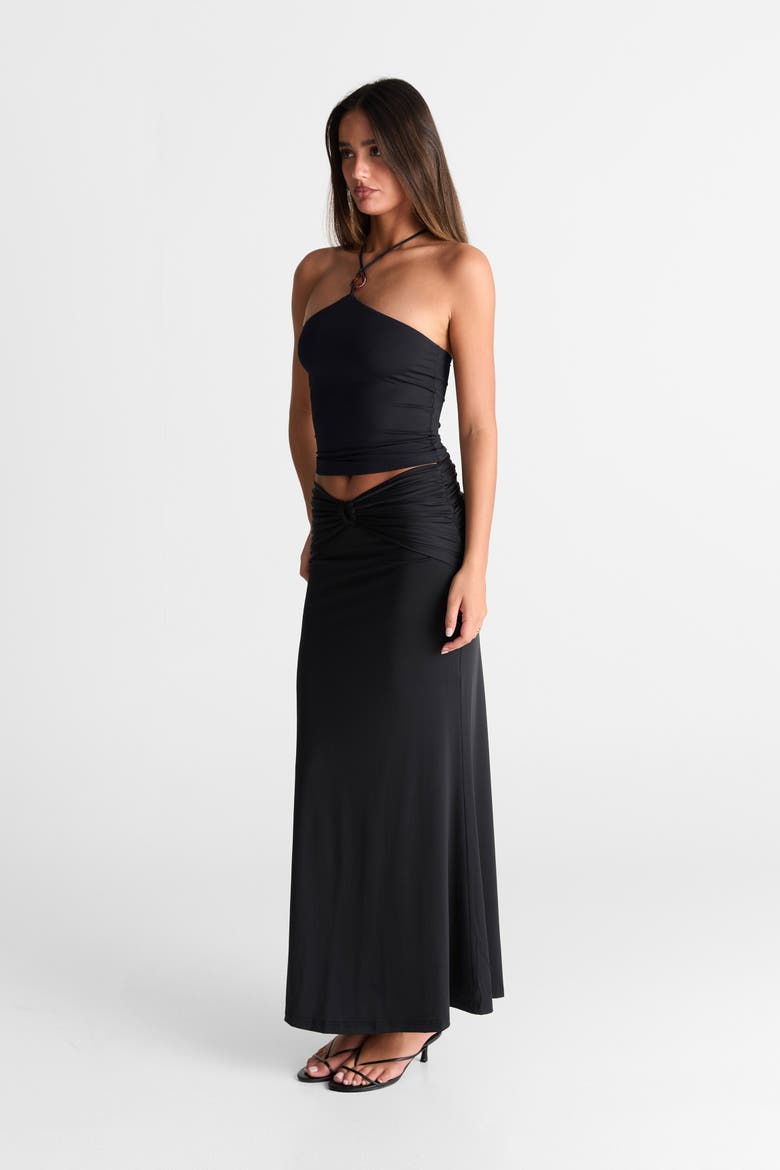 Siena Maxi Skirt, Alternate, color, Black