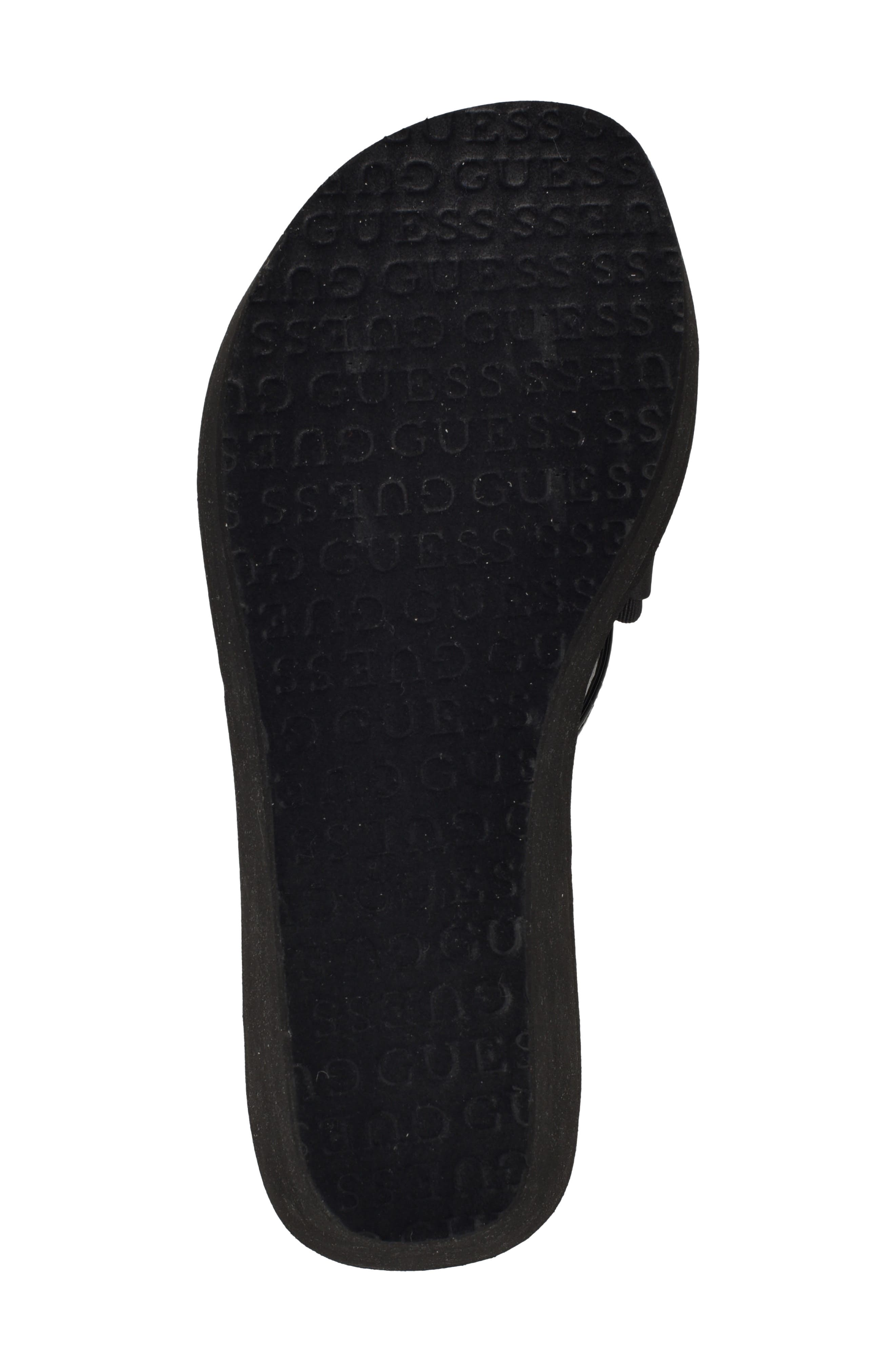 GUESS Stazie Platform Wedge Sandal, Alternate, color, Black