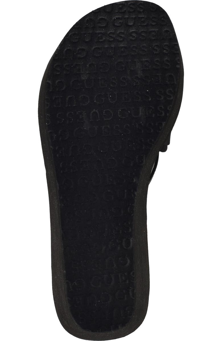 GUESS Stazie Platform Wedge Sandal, Alternate, color, Black