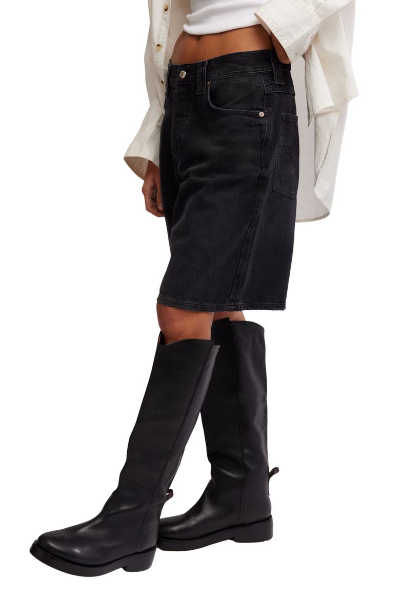 Montana Denim Mid Rise Bermuda Shorts, Alternate, color, LIGHTS OUT