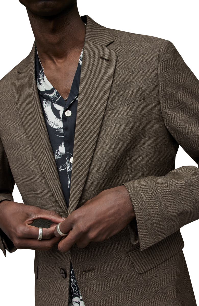 AllSaints Lenox Glen Plaid Blazer, Alternate, color, 