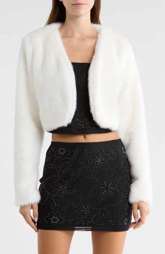 Cropped Faux Fur Bolero
