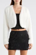Madden Girl Cropped Faux Fur Bolero