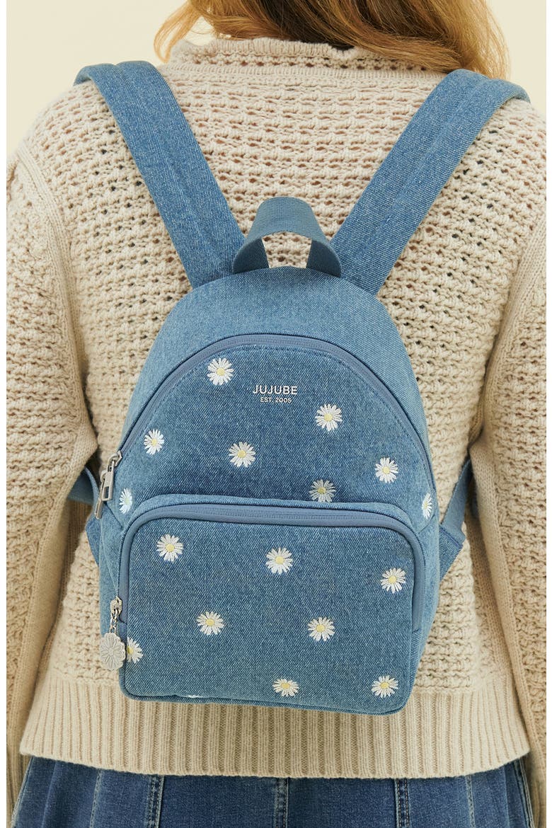 Everyday Mini Diaper Backpack, Alternate, color, DENIM DAISIES