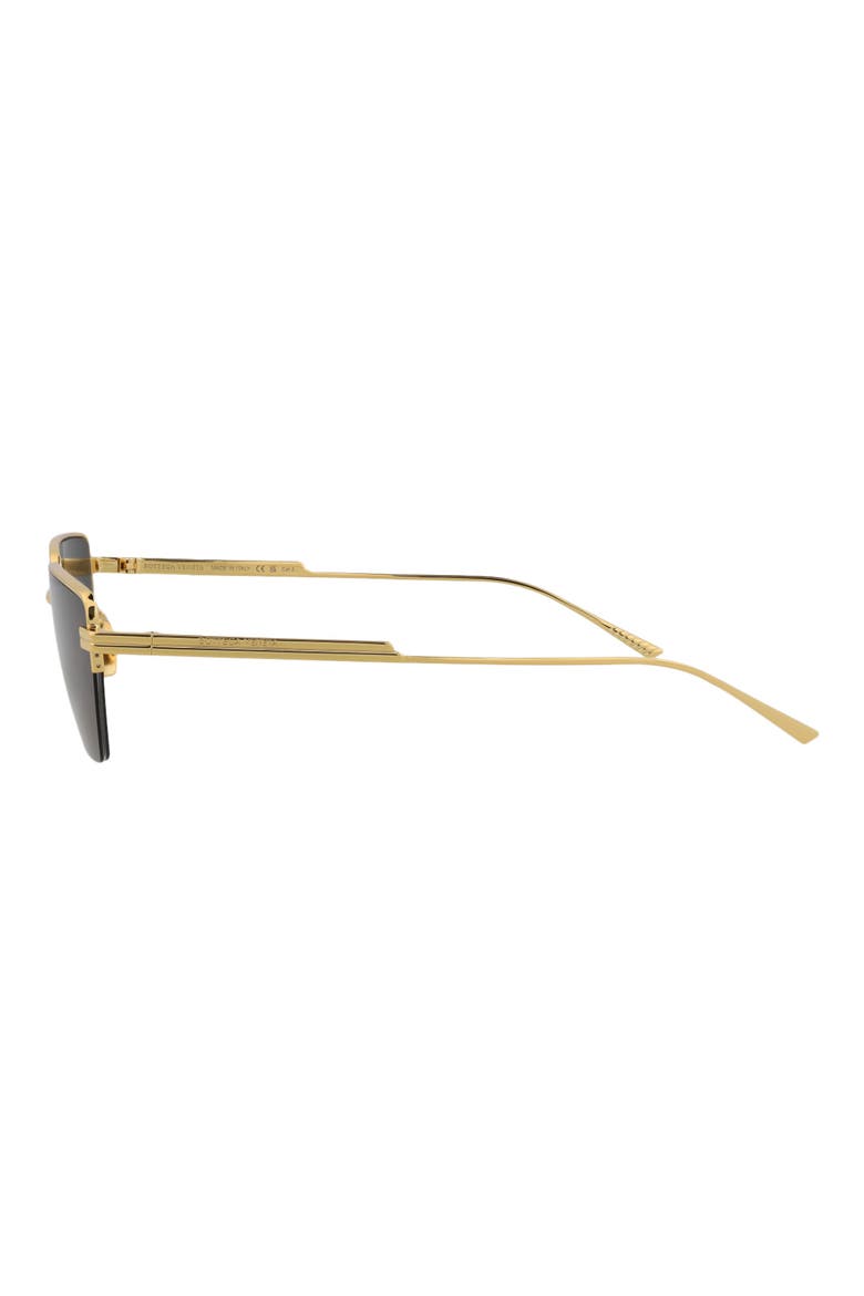 57mm Rectangular Sunglasses, Alternate, color, GOLD GOLD GREY