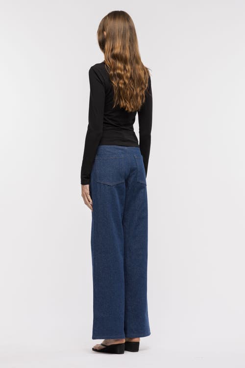 Toit Volant Coco Cowboy Cut Pants In Blue
