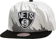 Mitchell & Ness Men's Mitchell & Ness White Brooklyn Nets Hot Fire Snapback Hat
