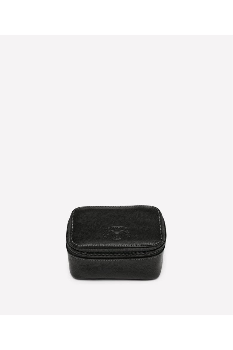 Travel Watch Case No. 257, Main, color, Vintage Black Leather
