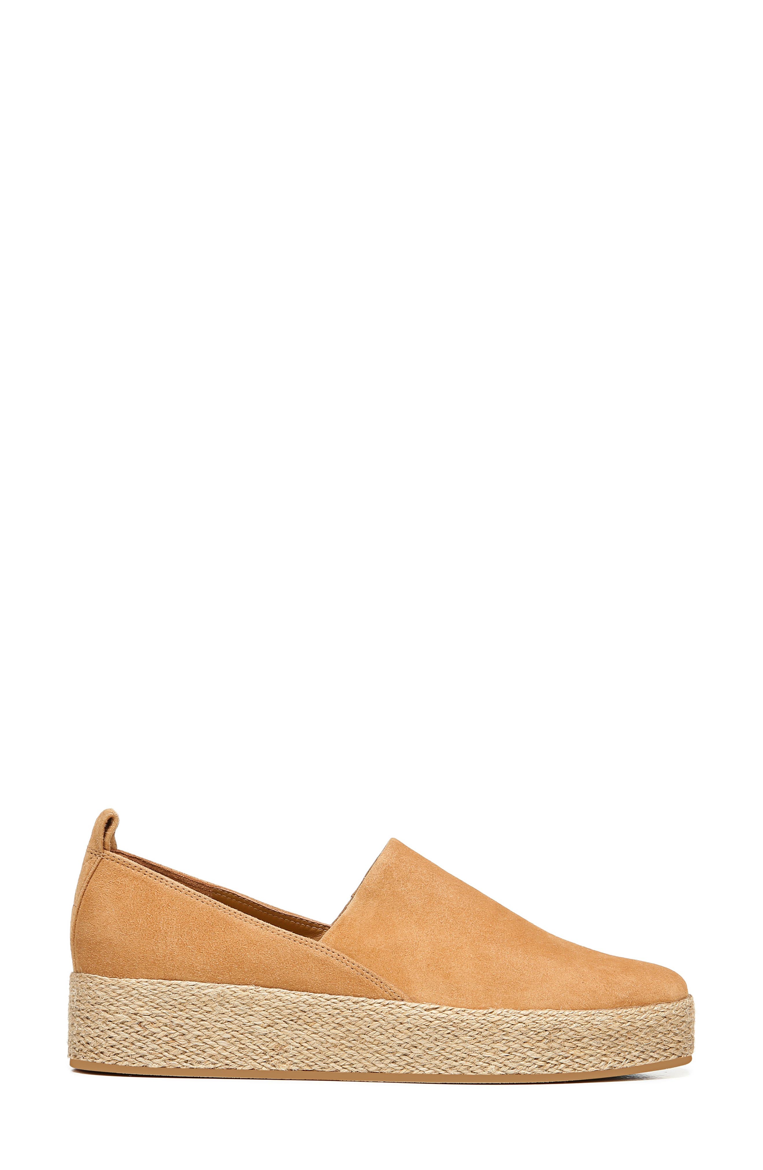 Saxon Espadrille Platform Sneaker, Alternate, color, TAN