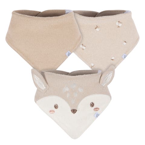 Bandana Bibs 3-Pack Multi Blue Patterns (Baby)