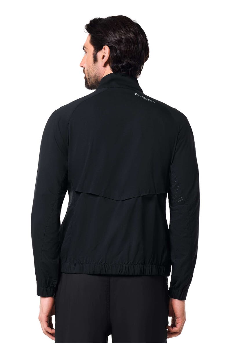 Coolibar Men's Sport Jacket - UPF 50+ Sun Protection - Outpace, Alternate, color, Black