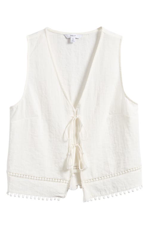 NEXT NEXT SLEEVELESS TIE FRONT TOP