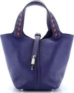 Pre-Owned Hermes Picotin Lock Bag Tressage Epsom PM